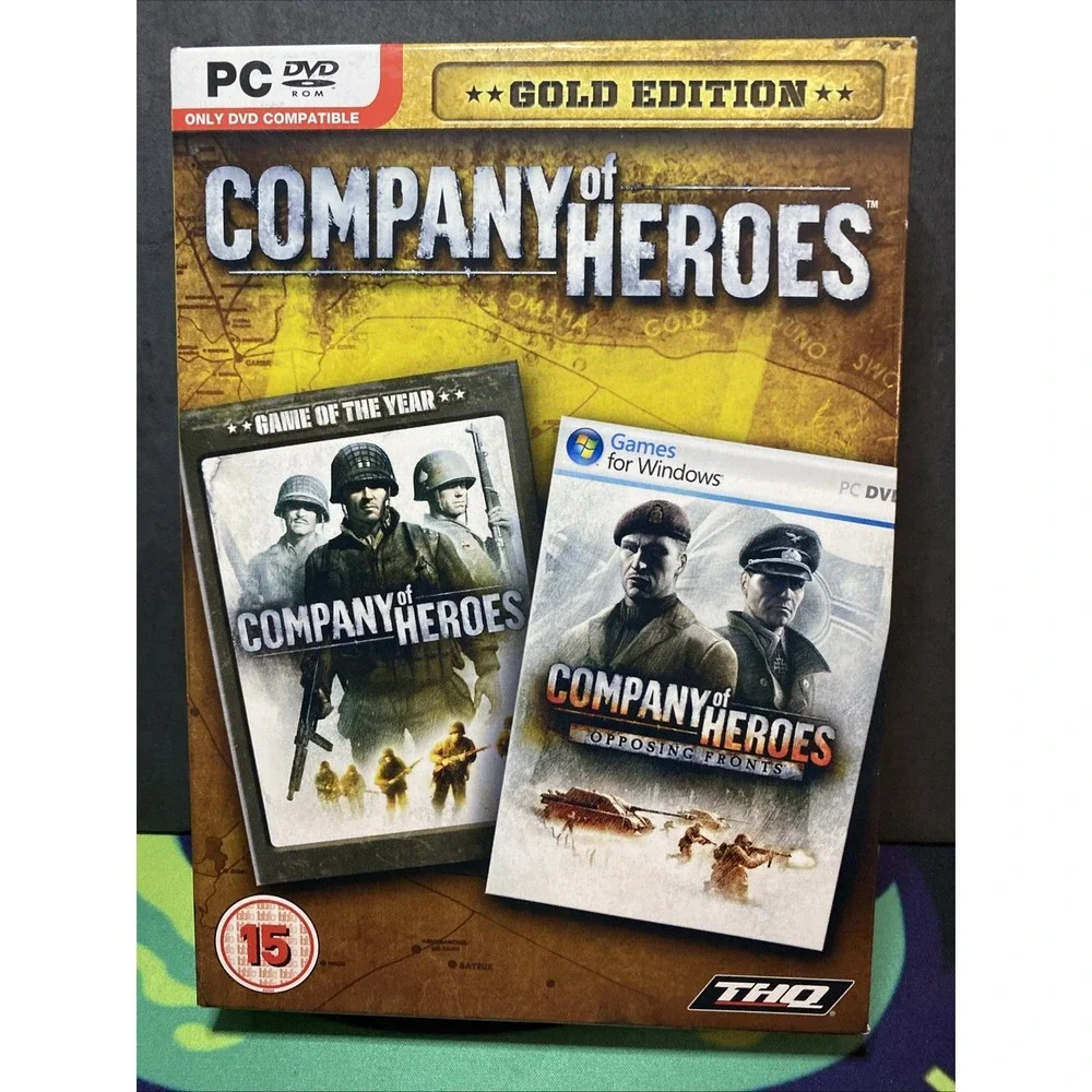 PC DVD-ROM Company of Heroes Gold Edition 2 Games CIB Nice